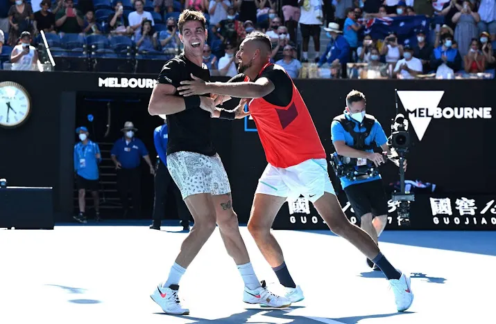 kyrgios met kokkinakis naar finale dubbelspel australian open