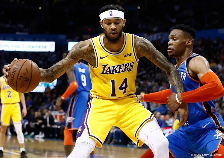 la lakers verder zonder speler met trombose