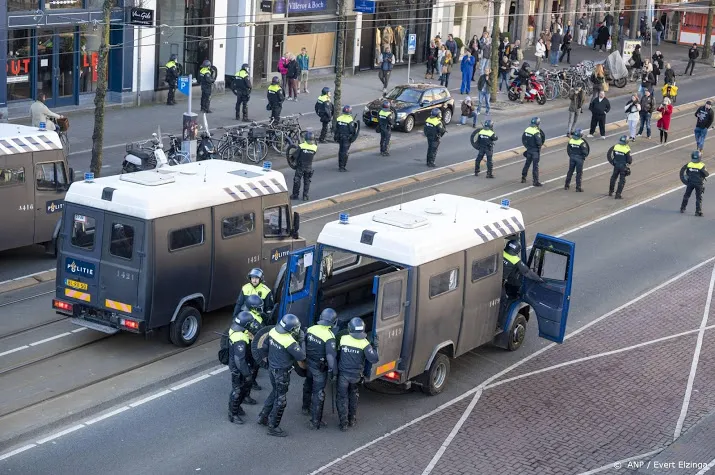 laatste overgebleven actievoerders verlaten museumplein