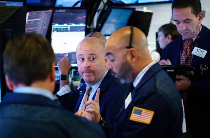 lager begin beurshandel op wall street
