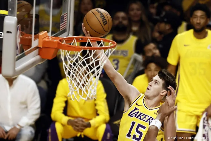 lakers zonder james en davis te sterk voor celtics