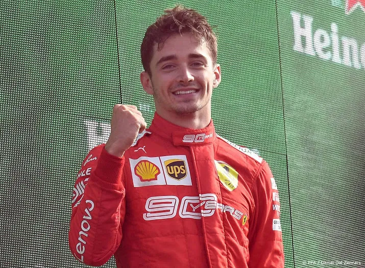 leclerc brengt fans ferrari in extase