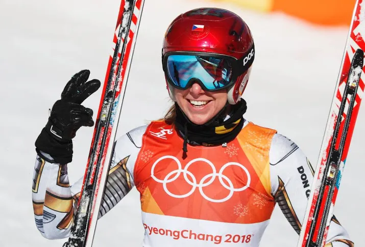 ledecka stunt met goud op super g