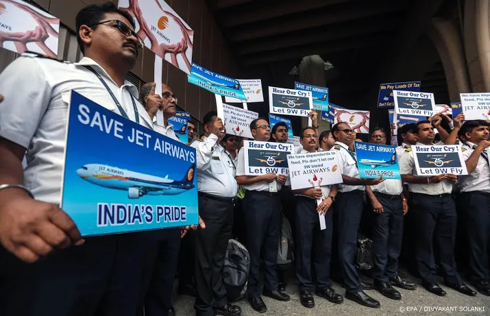 leegloop in top noodlijdend jet airways