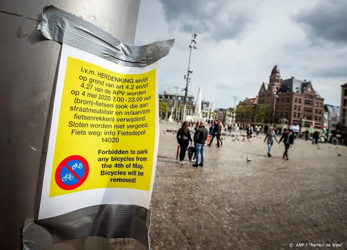 lege straten en pleinen bij dodenherdenkingen