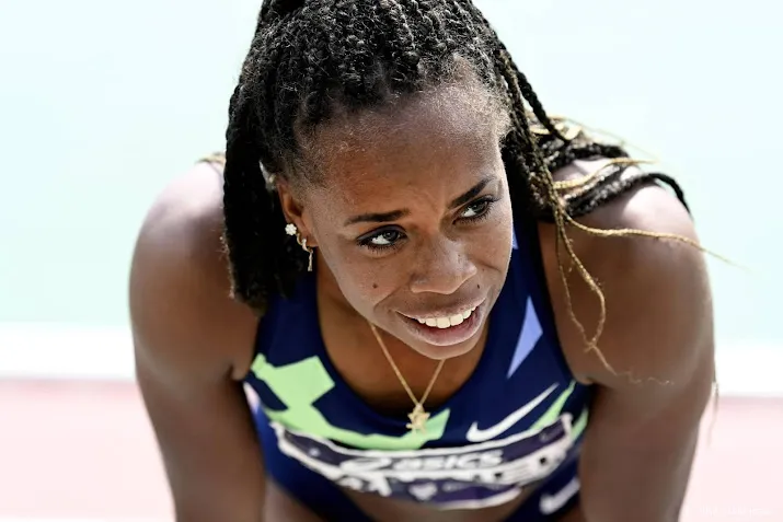 licht geblesseerde atlete samuel ook niet van start op 200 meter