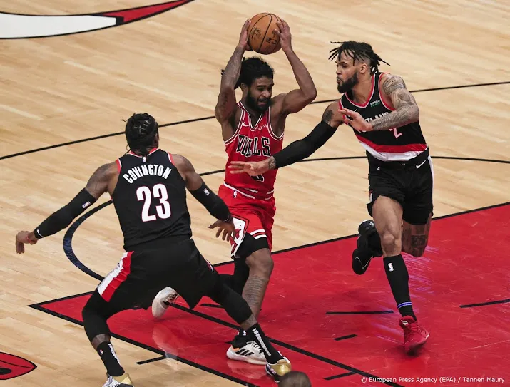 lillard bezorgt trail blazers nipte zege op bulls in nba