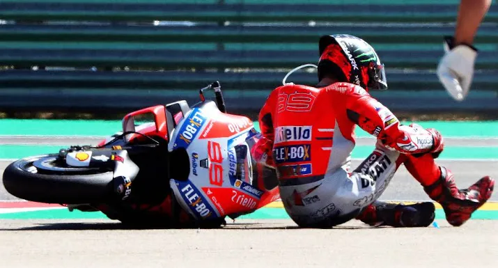 lorenzo niet van start door pijnlijke pols
