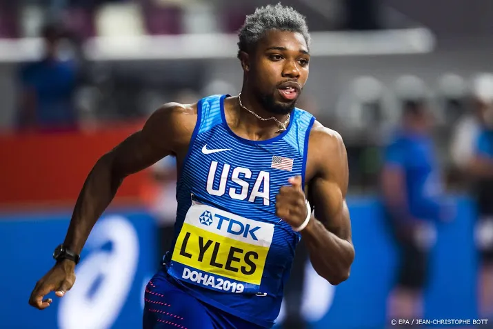 lyles oppermachtig naar goud op 200 meter