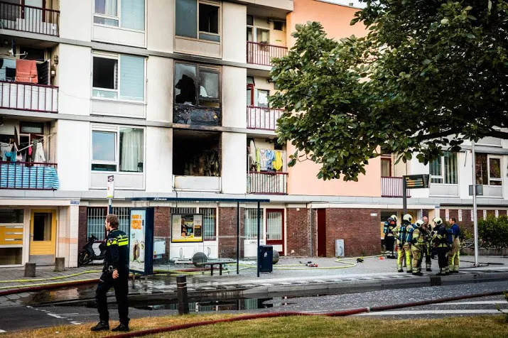 man 70 aangehouden na brand flat utrecht