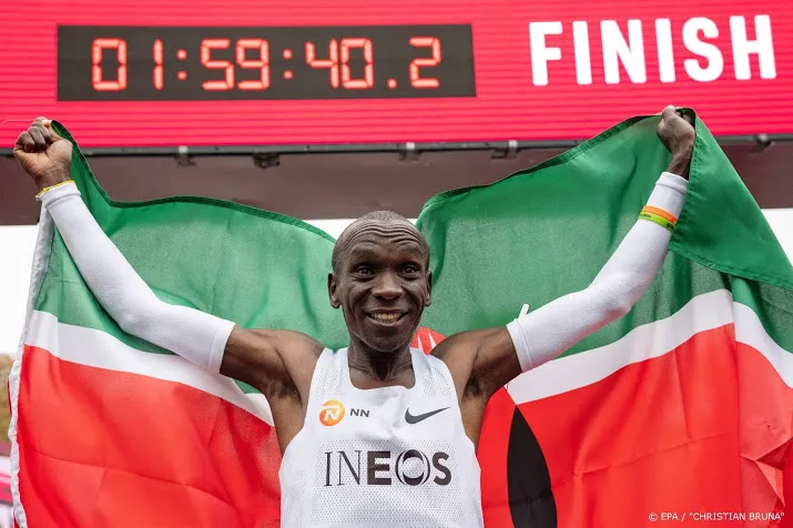 marathonfenomeen kipchoge in isolatie