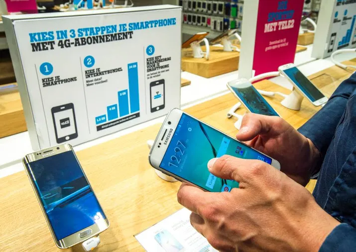 markt mobiele telefonie verder gekrompen