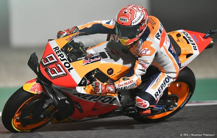 marquez meteen razendsnel in qatar