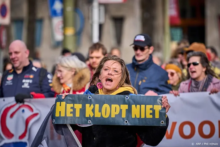 mars tegen coronamaatregelen in den haag