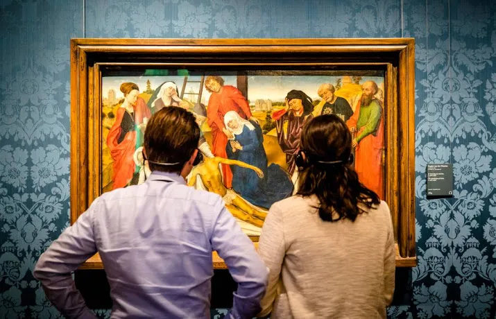 meekijken met restauratie schilderij