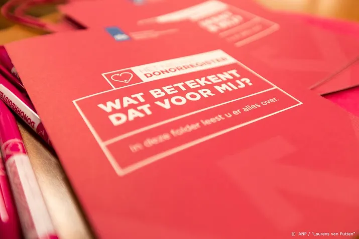 meer dan de helft van de nederlanders meldt donorkeuze