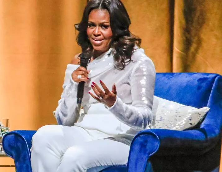 michelle obama in april in nederland