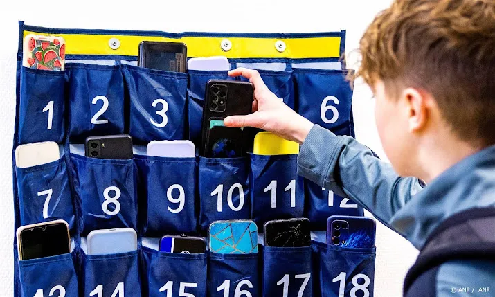middelbare scholen mobieltjesverbod pakt goed uit