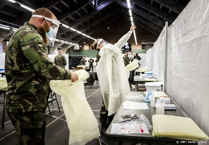 militairen helpen ggd nu bij afnemen coronatests