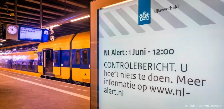 miljoenen mensen krijgen testbericht nl alert