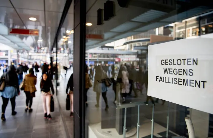 minder faillissementen in mei