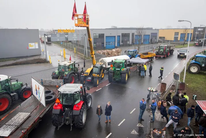 minder jumbo boodschappen bezorgd door boerenprotest