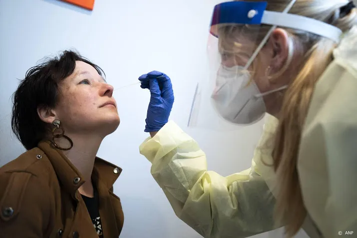 minder positieve testuitslagen afgelopen etmaal