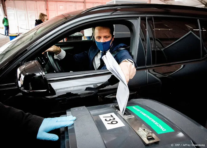 minister de jonge neemt bij stemmen per ongeluk oud paspoort mee