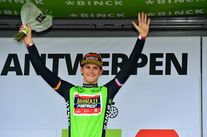 mohoric wint etappe en leidt in duitsland