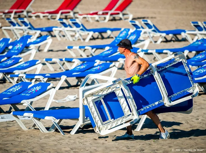 mooi weer maakt belabberde omzet strandtenten deels goed