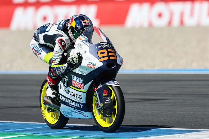 motorcoureur veijer net naast podium van gp van oostenrijk