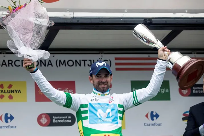 movistar met valverde in gold race