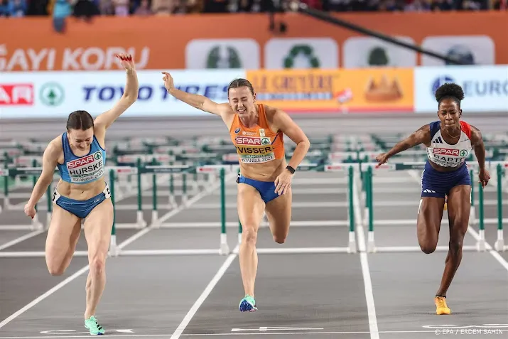na twee keer ek goud nu zilver voor visser op 60 meter horden