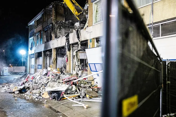 nacht bij plek explosie rotterdam rustig verlopen