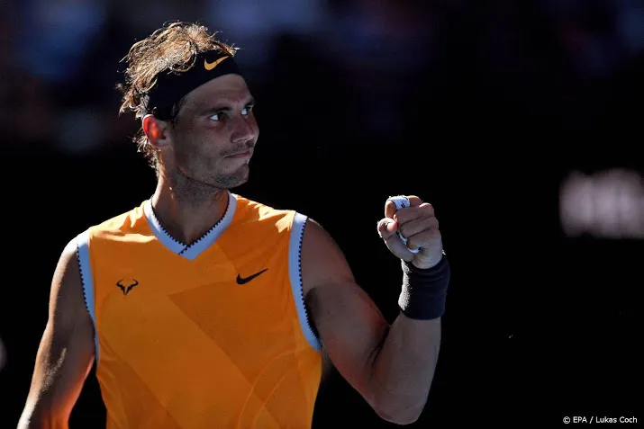 nadal naar kwartfinales in melbourne