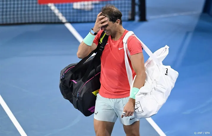 nadal onderuit in dubbelspel bij rentree op tennisbaan