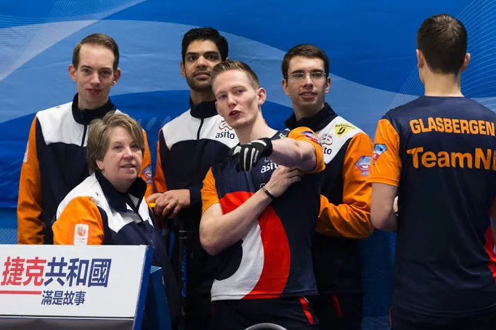 nederlandse curlingploeg kan spelen vergeten