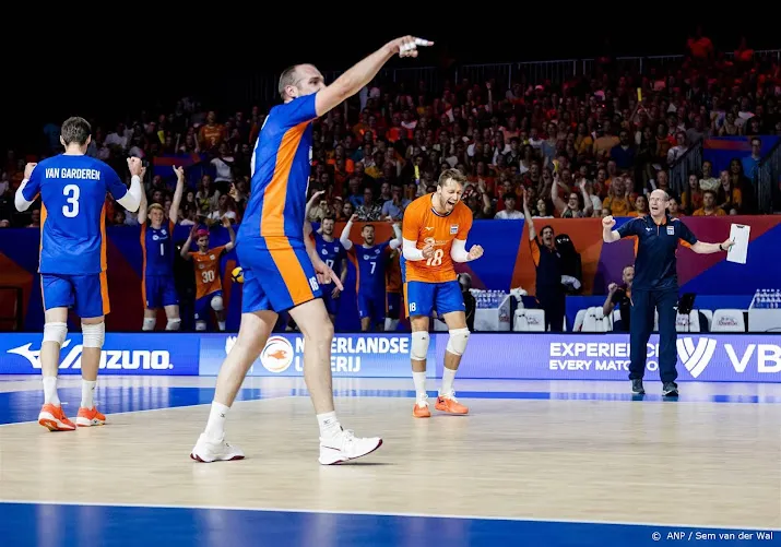 nederlandse volleyballers winnen eerste oefenduel met belgie