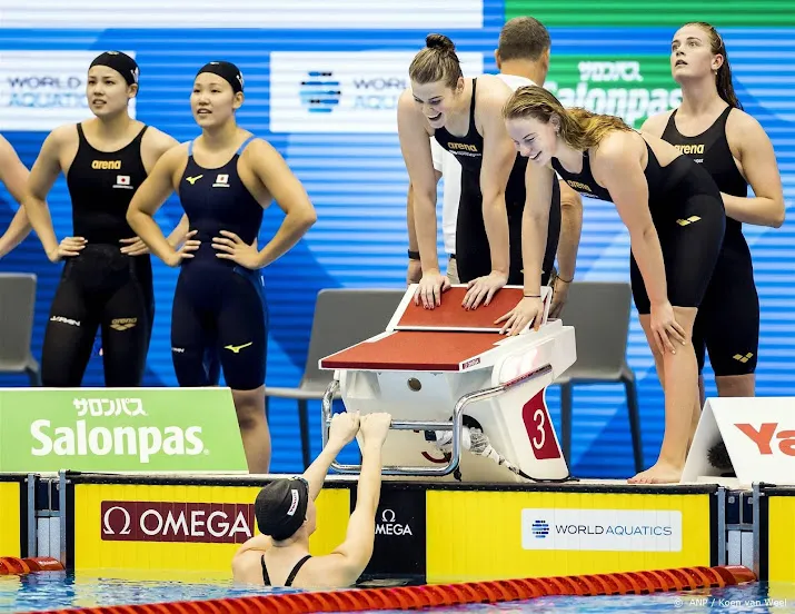 nederlandse zwemsters bij wk zesde op 4200 meter vrij
