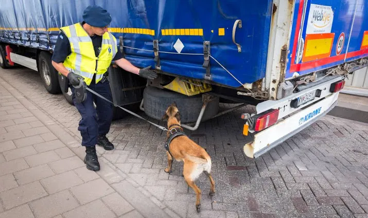 negen eritrese vluchtelingen in vrachtwagen