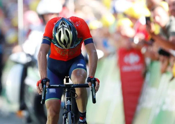 nibali staakt strijd met gebroken rugwervel