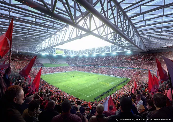nieuw stadion feyenoord pas in 2024 klaar