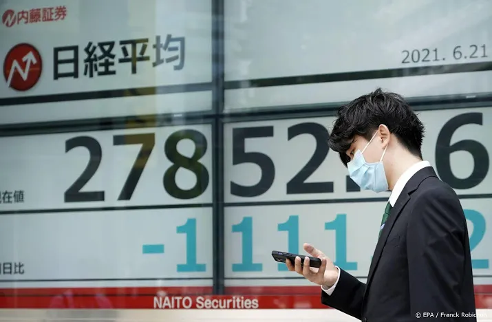 nikkei daalt door vrees herinvoering noodtoestand in tokio
