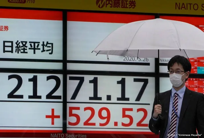 nikkei flink hoger in gemengde regio
