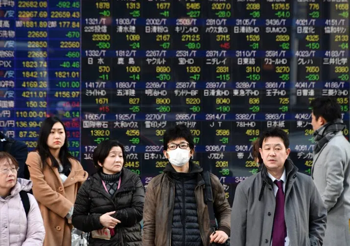 nikkei hoger in gemengde regio