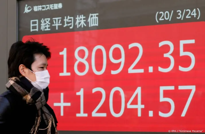 nikkei staakt winstreeks in hogere regio