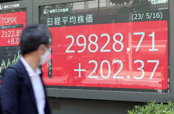 nikkei terug boven 30 000 punten na sterke japanse groei