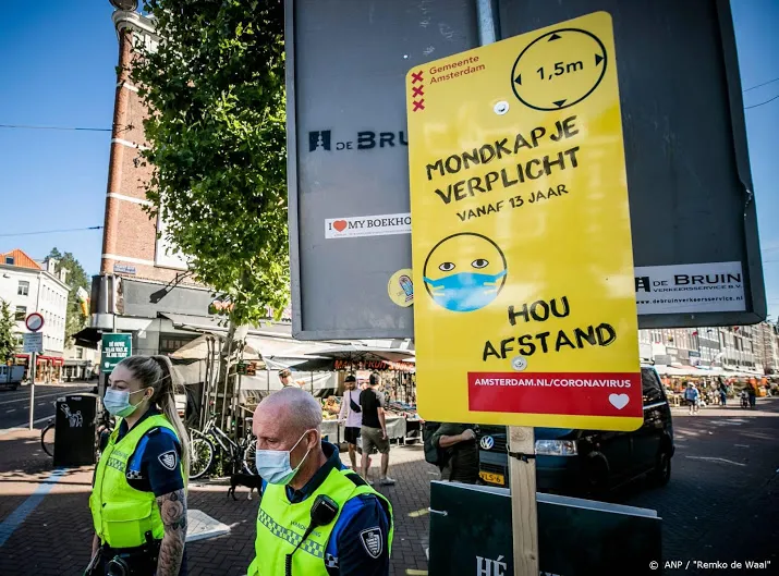 nog verwarring over mondkapjesregels in centrum amsterdam