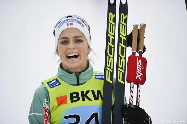 noorse langlaufster johaug pakt eerste goud op spelen van beijing