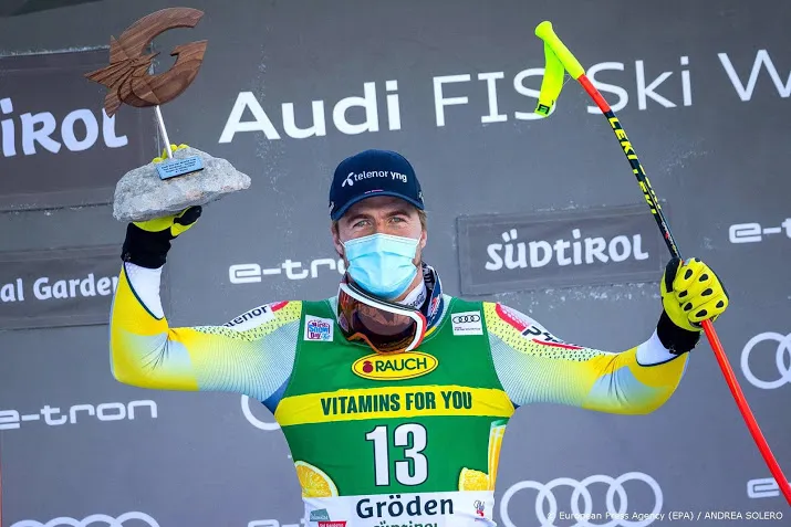 noorse skier kilde wint afdaling val gardena